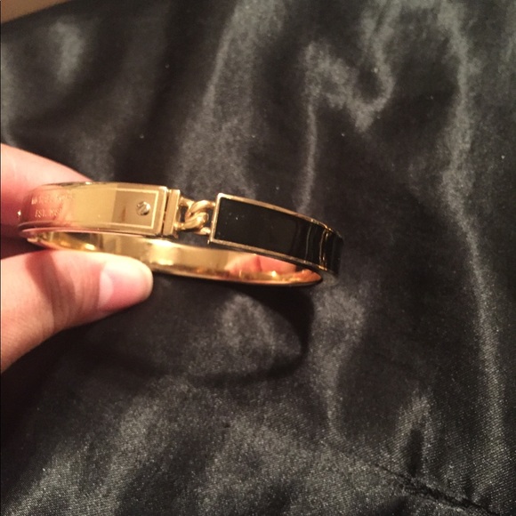 Michael Kors Gold / Black Heritage Plaque Bracelet - Picture 3 of 6